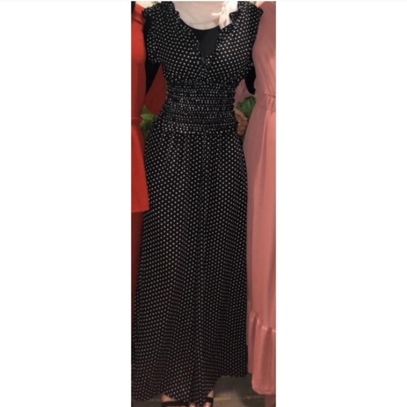 MAX STUDIO Wide Leg Polka Dot Jumpsuit - Picture 9 of 9